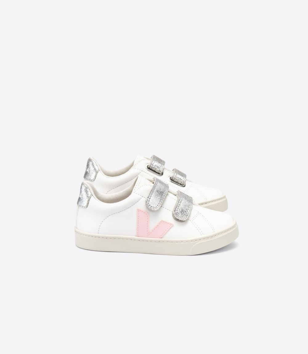 Tenis Veja Niños - Esplar Velcro Chromefree - Blancos - 298EGDLHT